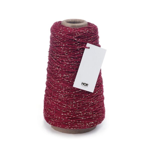 Inpaktouw - Bordeaux Red / Gold (0,2 cm) - 300 meter