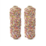 Inpaktouw - Twist - Multicolor (0,3 cm) - 25 meter - 2 rollen