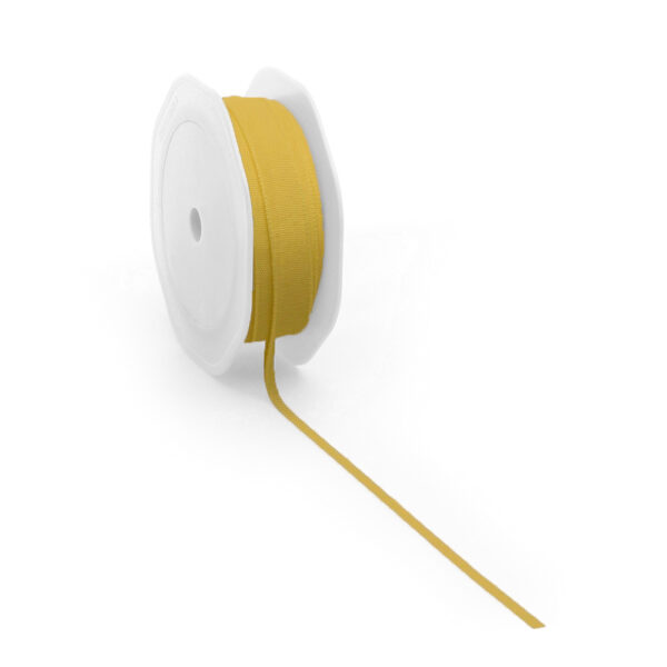 Stoffen Lint - Katoen -  Ocre Yellow (0,3 cm) - 20 meter