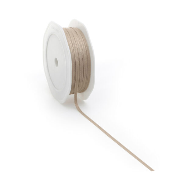 Stoffen Lint - Katoen -  Mocha (0,3 cm) - 20 meter