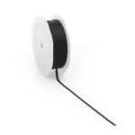 Stoffen Lint - Katoen -  Black (0,3 cm) - 20 meter
