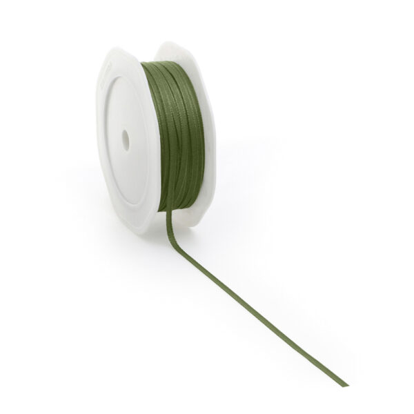 Stoffen Lint - Katoen -  Forest Green (0,3 cm) - 20 meter