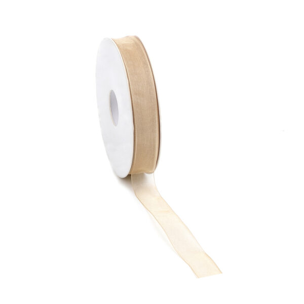 Stoffen Lint - Organza Gold (1,5 cm) - 50 meter