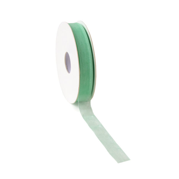 Stoffen Lint - Organza Pistache (1,5 cm) - 50 meter