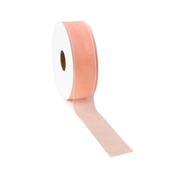 Stoffen Lint - Organza Peach (2,5 cm) - 50 meter