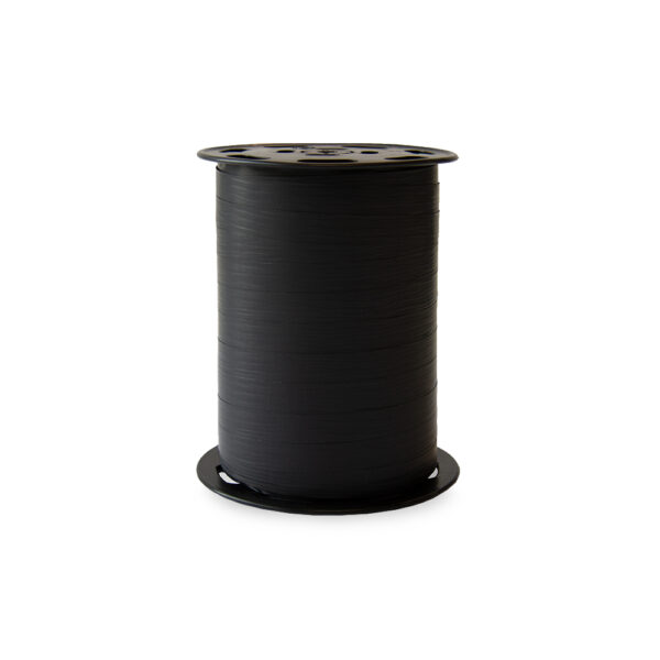 Cadeaulinten - Uni - Black (1 cm) - 250 meter