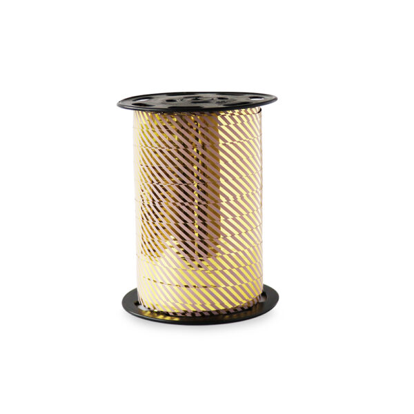 Cadeaulinten - Stripes - Gold Lila (1 cm) - 180 meter