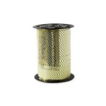 Cadeaulinten - Stripes - Gold Light Blue (1 cm) - 180 meter