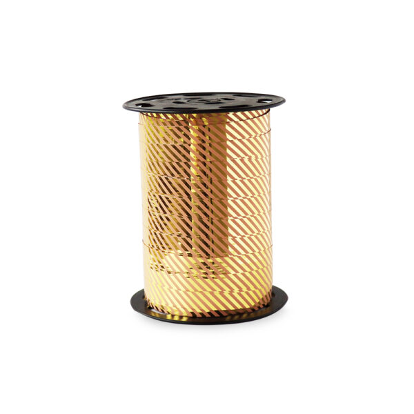 Cadeaulinten - Stripes - Gold Pink (1 cm) - 180 meter