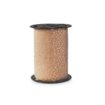 Cadeaulinten - Dots - Gold Warm Pink (1 cm) - 180 meter