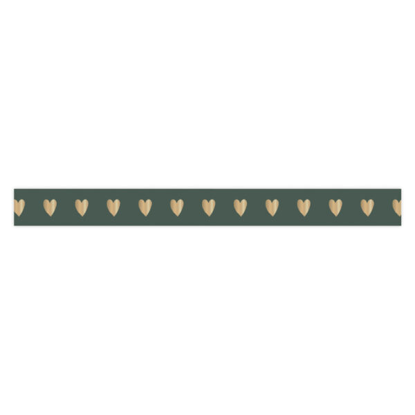 Cadeaulinten - Heart - Gold Petrol (1 cm) - 180 meter - Afbeelding 2