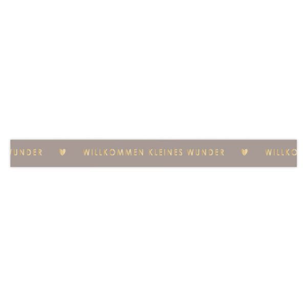 Cadeaulinten - Kleines Wunder - Taupe (DU) (1 cm) - 180 meter - Afbeelding 2