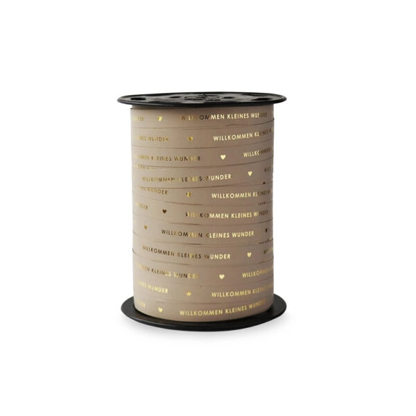 Cadeaulinten - Kleines Wunder - Taupe (DU) (1 cm) - 180 meter