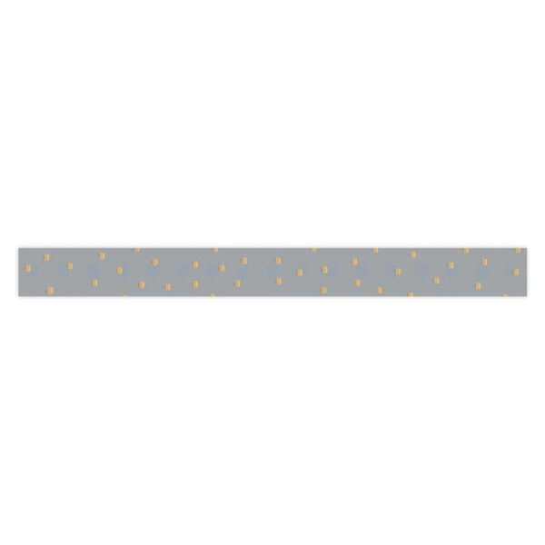 Cadeaulinten - Dots - Gold Grey Blue (1 cm) - 180 meter - Afbeelding 2