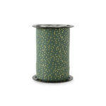 Cadeaulinten - Dots - Gold Petrol (1 cm) - 180 meter