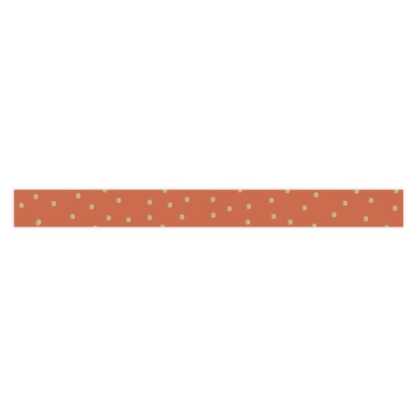 Cadeaulinten - Dots - Gold Faded Red (1 cm) - 180 meter - Afbeelding 2