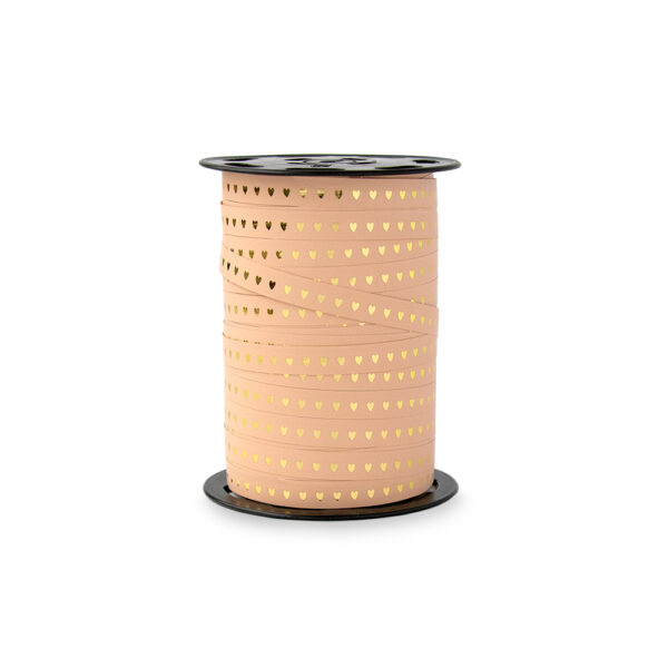 Cadeaulinten - Heart - Pastel Pink (1 cm) - 180 meter
