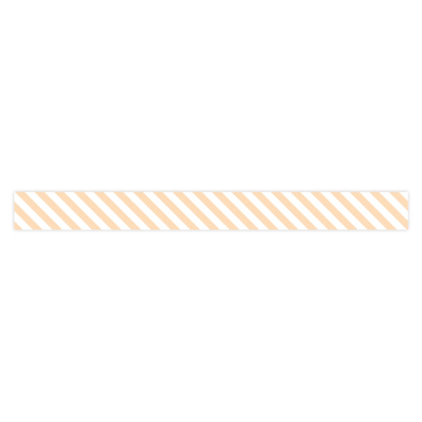 Cadeaulinten - Stripes - Pastel Orange (1 cm) - 180 meter - Afbeelding 2