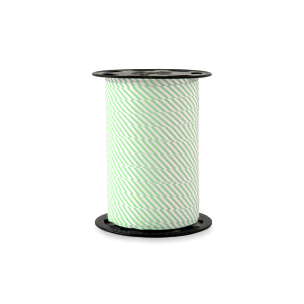 Cadeaulinten - Stripes - Mint Green (1 cm) - 180 meter
