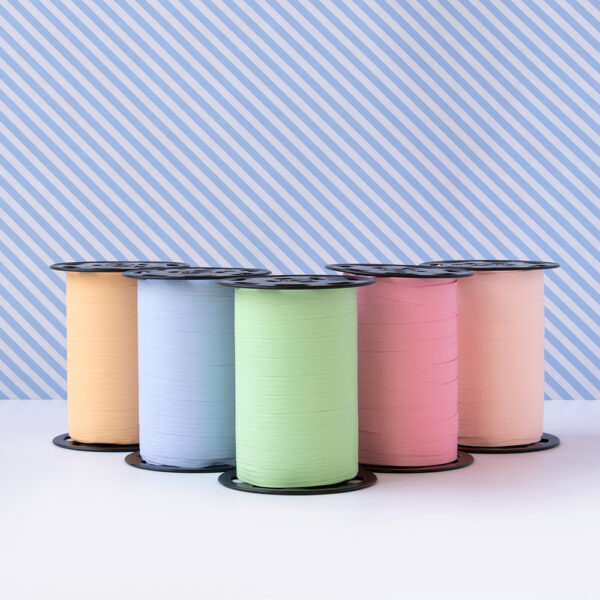 Cadeaulinten - Uni - Light Blue (1 cm) - 180 meter - Afbeelding 3