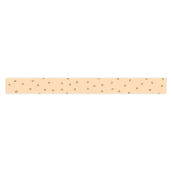 Cadeaulinten - Dots - Pastel Orange (1 cm) - 180 meter - Afbeelding 2