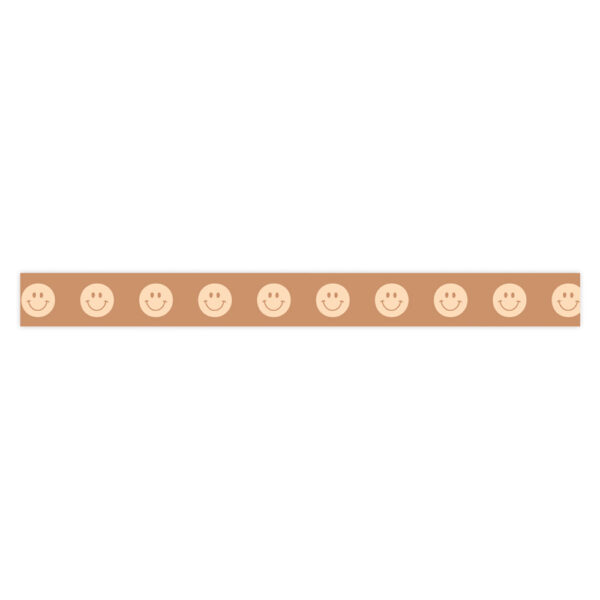 Cadeaulinten - Smileys - Old Orange (1 cm) - 180 meter - Afbeelding 2