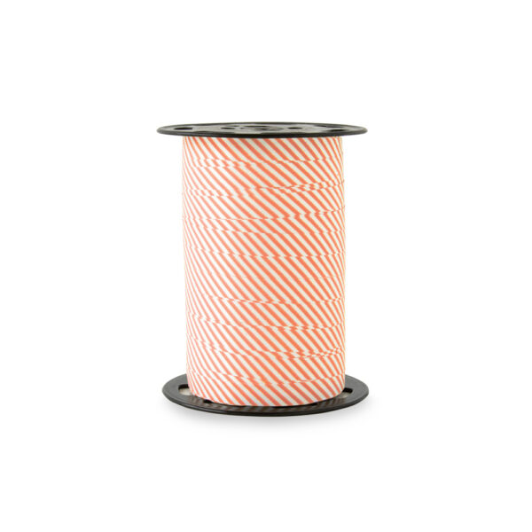 Cadeaulinten - Stripes - Poppy Red (1 cm) - 180 meter