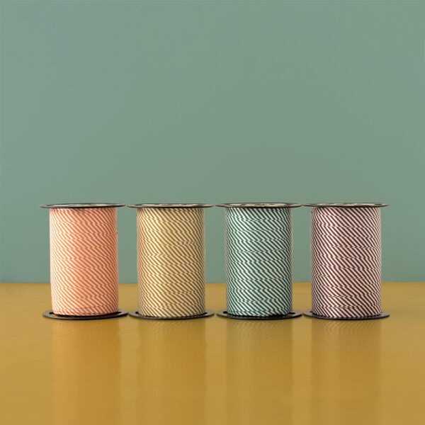 Cadeaulinten - Stripes - Beet Red (1 cm) - 180 meter - Afbeelding 3