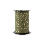 Cadeaulinten - Stars - Forest Green (1 cm) - 180 meter