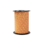 Cadeaulinten - Stars - Pumpkin Red (1 cm) - 180 meter