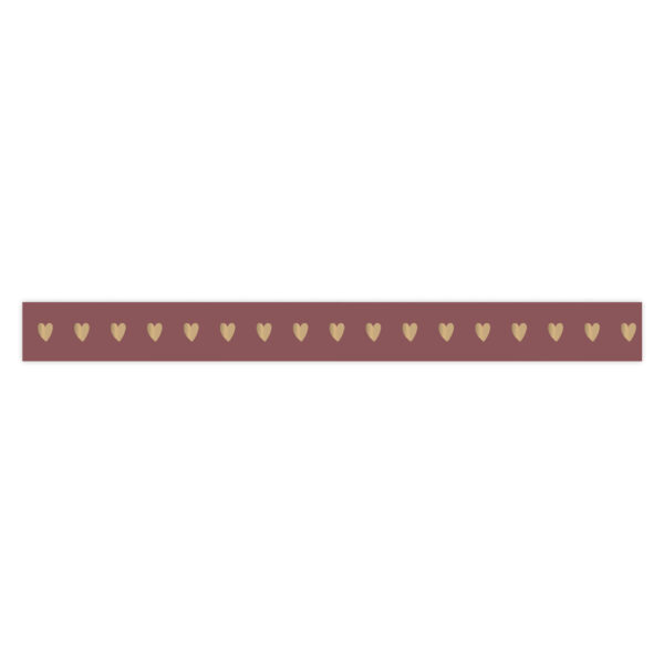 Cadeaulinten - Heart - Beet Red (1 cm) - 180 meter - Afbeelding 2