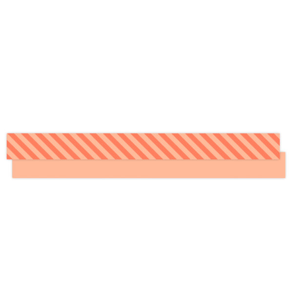 Cadeaulinten - Stripes Duo - Orange (1 cm) - 180 meter - Afbeelding 2