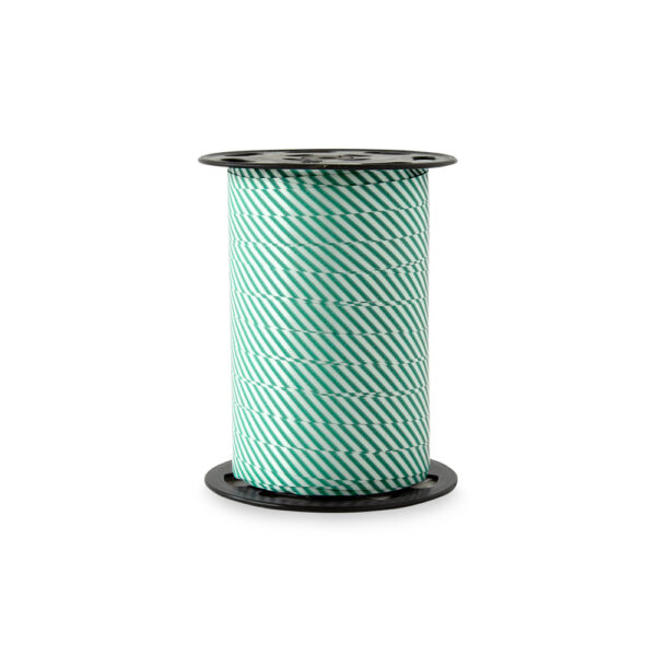 Cadeaulinten - Stripes Duo - Jade Blue (1 cm) - 180 meter