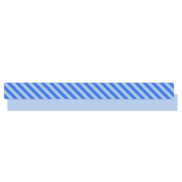 Cadeaulinten - Stripes Duo - Indigo Blue (1 cm) - 180 meter - Afbeelding 2