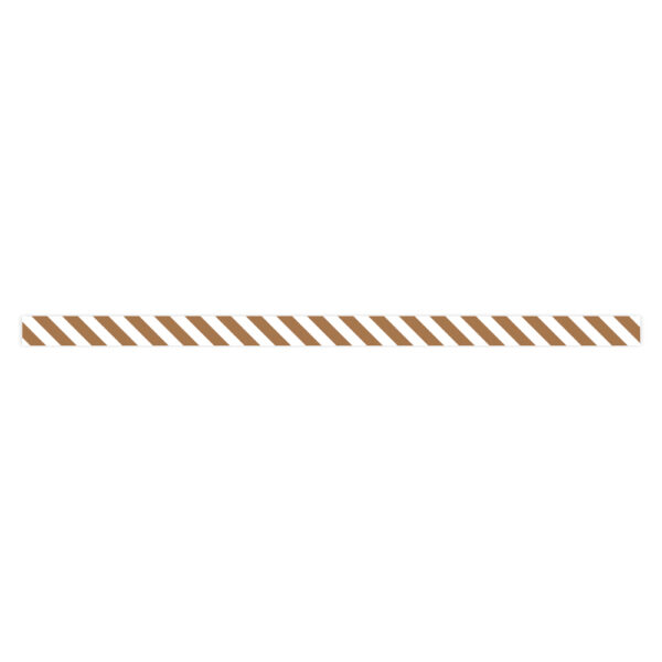 Cadeaulinten Small - Stripes - Cognac (0,5 cm) - 500 meter - Afbeelding 2