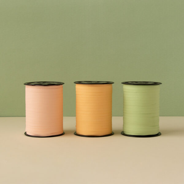 Cadeaulinten Small - Uni - Pastel Pink (0,5 cm) - 500 meter - Afbeelding 3