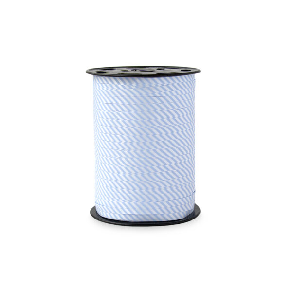 Cadeaulinten Small - Stripes - Light Blue (0,5 cm) - 500 meter