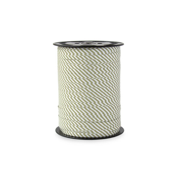 Cadeaulinten Small - Stripes - Old Green (0,5 cm) - 500 meter