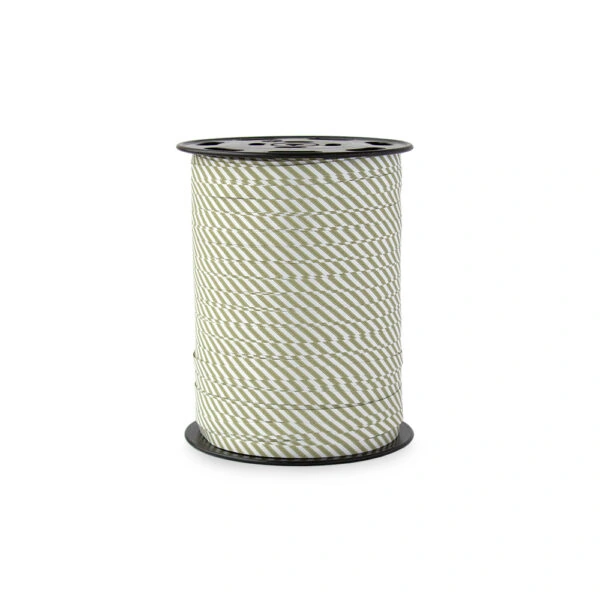 Cadeaulinten Small - Stripes - Old Green (0,5 cm) - 500 meter