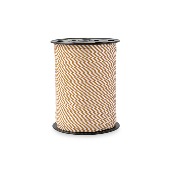 Cadeaulinten Small - Stripes - Old Orange (0,5 cm) - 500 meter