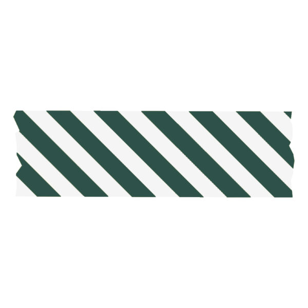 Paper Tape - Stripes - Petrol (5 cm) - 50 meter - Afbeelding 2