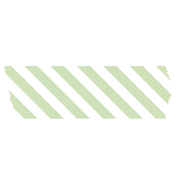 Paper Tape - Stripes - Pistache (5 cm) - 50 meter - Afbeelding 2