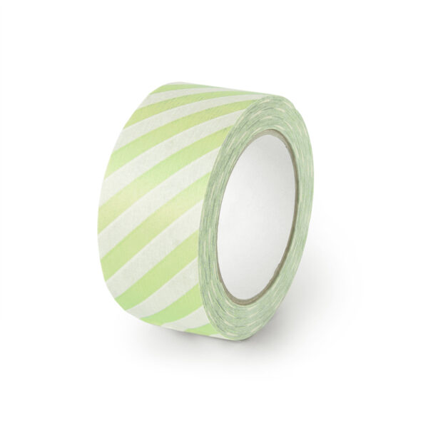 Paper Tape - Stripes - Pistache (5 cm) - 50 meter