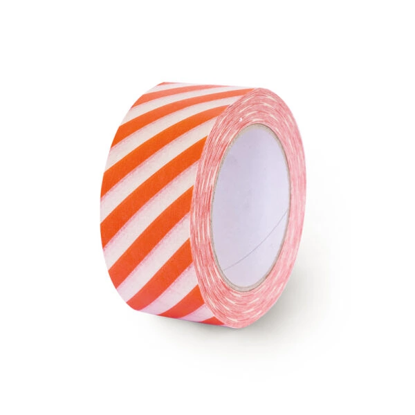 Paper Tape - Stripes - Poppy Red (5 cm) - 50 meter
