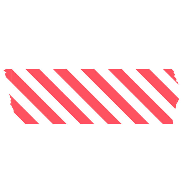 Paper Tape - Stripes - Poppy Red (5 cm) - 50 meter - Afbeelding 2