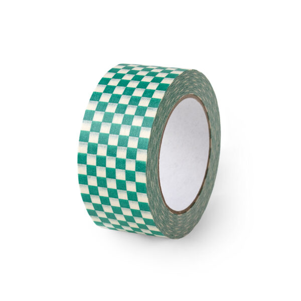 Paper Tape - Check - Turquoise (5 cm) - 50 meter