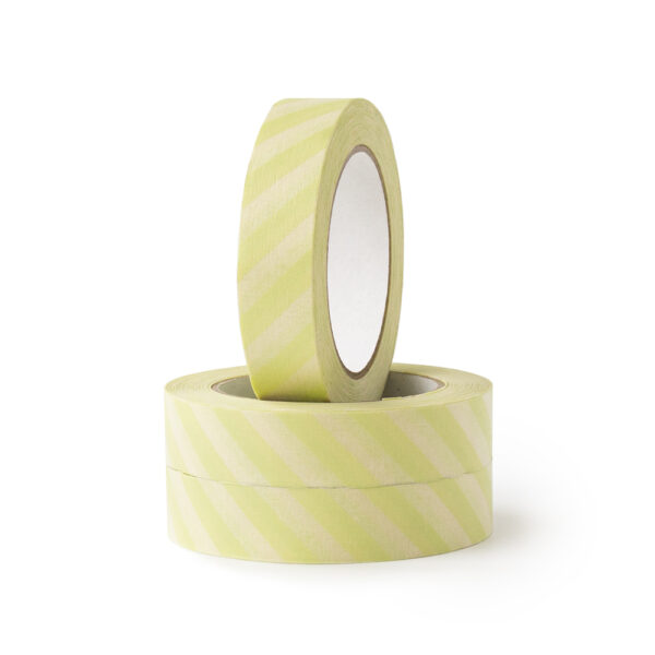 Paper Tape Small - Stripes - Mint Green (2,5 cm) - 50 meter - 3 rollen