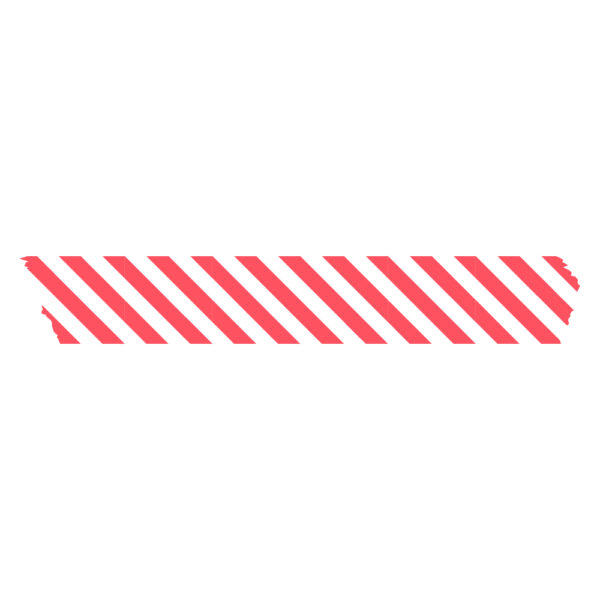Paper Tape Small - Stripes - Poppy Red (2,5 cm) - 50 meter - 3 rollen - Afbeelding 2