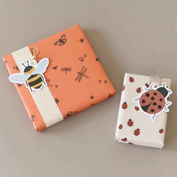Cadeaulabels Duo - Bee / Ladybug - 50 stuks - Afbeelding 2