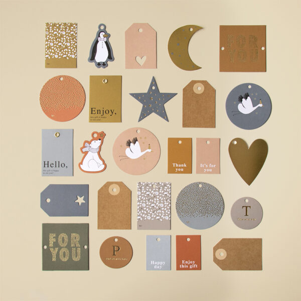 Cadeaulabels Duo - Diecut Heart / Stars - 50 stuks - Afbeelding 2
